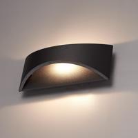 Lowa LED wandlamp - 3000K warm wit - 6 Watt 380 lumen - Up & down light - IP54 waterdicht voor binnen en buiten - Moderne muurlamp - Tweezijdig - Zwart - Modern