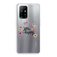 Happy days: Oppo A94 5G Transparant Hoesje