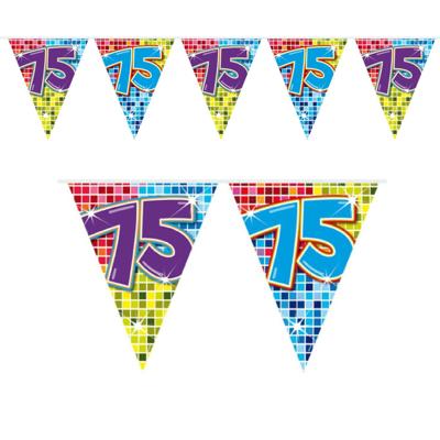 1x Mini slinger versiering 75ste verjaardag