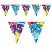1x Mini slinger versiering 75ste verjaardag