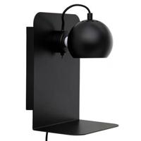 Frandsen Ball wandlamp met usb-poort mat zwart