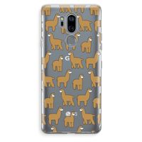 Alpacas: LG G7 Thinq Transparant Hoesje