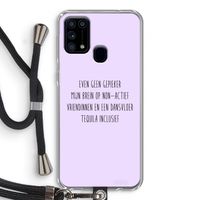 Tequila: Samsung Galaxy M31 Transparant Hoesje met koord