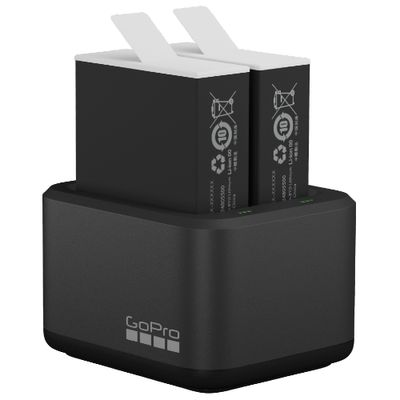 GoPro Dual Battery Charger + 2x Enduro Battery voor HERO9/10/11/12
