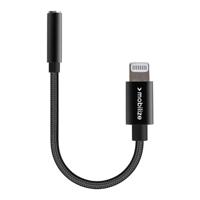 Mobilize Strong Nylon Audio Adapter MFi Lightning to 3.5mm 15cm Black