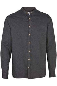 Kronstadt Dean Slim Fit Flanellen Overhemd grijs, Effen