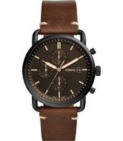 Horlogeband Fossil FS5403 Leder Bruin 22mm