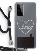 Best heart pastel: OnePlus 9 Pro Transparant Hoesje met koord