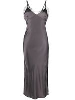 Patrizia Pepe V-neck sleeveless midi dress - Gris - thumbnail