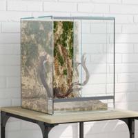 VidaXL Terrarium met opslag doorzichtig 30 x 30 x 40 cm glas