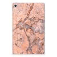 Lenovo Tab M10 Plus (3e generatie) Tablet Back Cover Marmer Oranje