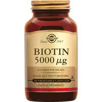 Solgar Biotine 5000 mcg Capsules