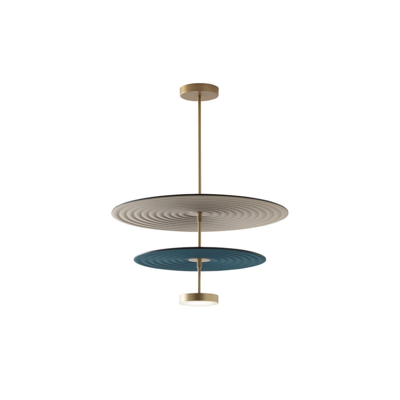 Penta - Feel Medium steel Zwart metaal Hanglamp