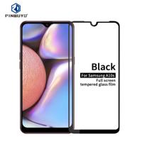 Voor Galaxy A10S PINWUYO 9H 2.5 D volledig scherm gehard glas film (zwart)