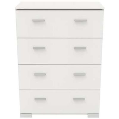 Ladekast Timo 4 lades - wit - 106,3x76,5x39,8 cm - Leen Bakker