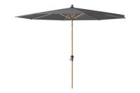Platinum Riva stokparasol 3 m. rond - Teak Antraciet Platinum Riva stokparasol 3 m. rond - Teak Antraciet