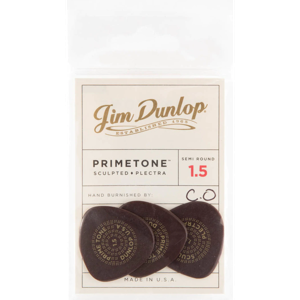 Dunlop Primetone Semi-Round Smooth Pick 1.50mm plectrumset (3 stuks)