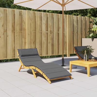 VidaXL Ligbedkussen 180x60x4 cm oxford stof antracietkleurig