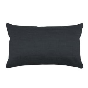 Stof Textile sierkussen Bea - antraciet - 30 x 50 cm - bank kussens - polyester
