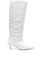 GANNI bottes en cuir artificiel 50 mm - Blanc