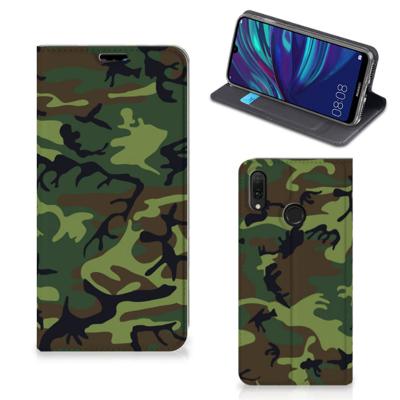 Huawei Y7 hoesje Y7 Pro (2019) | Hoesje met Magneet | Army Dark