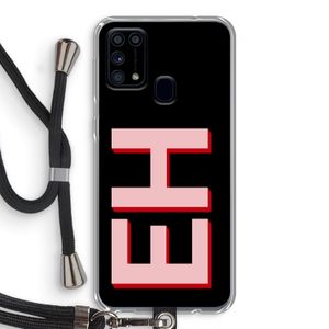 Monogram: Samsung Galaxy M31 Transparant Hoesje met koord