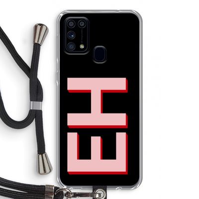 Monogram: Samsung Galaxy M31 Transparant Hoesje met koord