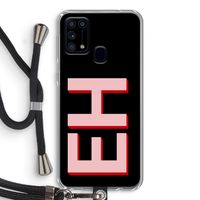 Monogram: Samsung Galaxy M31 Transparant Hoesje met koord