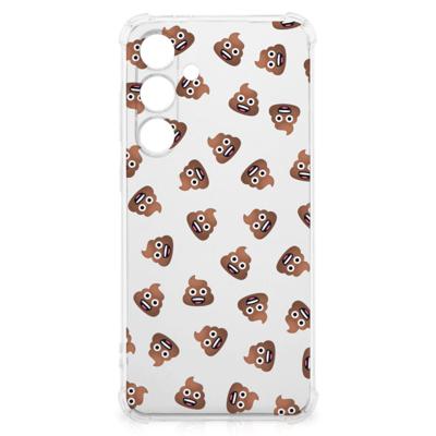 Doorzichtige Silicone Hoesje voor Samsung Galaxy S24 FE Poep Emojis