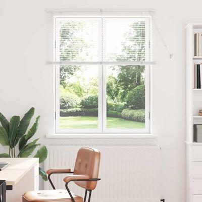 Raam Blind met gordijnen Anders Wit 110 x 130 cm Aluminium