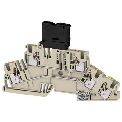 Weidmüller 2831510000 Zekeringklem Push-In-klem, Steekaansluiting Donkerbeige 50 stuk(s)