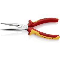 Knipex 26 16 200 Platte rondbektang VDE Recht Vanadium elektrostaal 200 mm