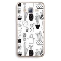 Cactusmotief: Samsung Galaxy J3 (2016) Transparant Hoesje