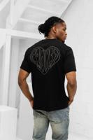Croyez Stitched Heart T-Shirt Heren Zwart - Maat S - Kleur: Zwart | Soccerfanshop