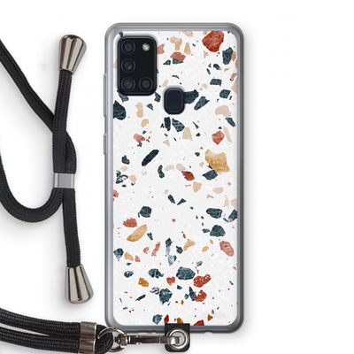 Terrazzo N°4: Samsung Galaxy A21s Transparant Hoesje met koord