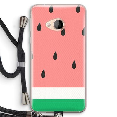 Watermeloen: HTC U Play Transparant Hoesje met koord