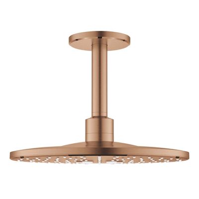 Grohe Regendoucheset Rainshower SmartActive 31 cm met Plafondarm Rond Warm Sunset Geborsteld