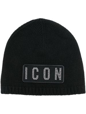DSQUARED2 bonnet à patch Icon - Noir