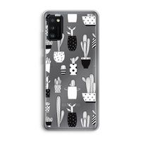 Cactusmotief: Samsung Galaxy A41 Transparant Hoesje