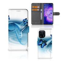 OPPO Find X5 | Telefoonhoesje | Met pasjeshouder | Vlinders