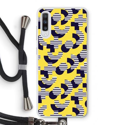 8-bit N°3: Samsung Galaxy A70 Transparant Hoesje met koord