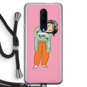 Visknuffel: OnePlus 7 Pro Transparant Hoesje met koord
