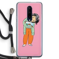 Visknuffel: OnePlus 7 Pro Transparant Hoesje met koord