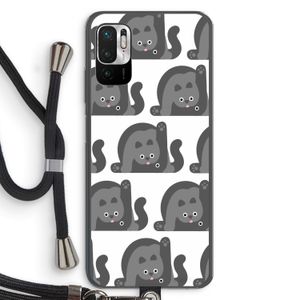 Cats: Xiaomi Redmi Note 10 5G Transparant Hoesje met koord