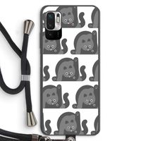 Cats: Xiaomi Redmi Note 10 5G Transparant Hoesje met koord