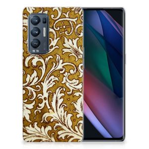 Siliconen Hoesje OPPO Find X3 Neo Barok Goud