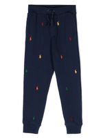 Ralph Lauren Kids pantalon de jogging à logo brodé - Bleu - thumbnail