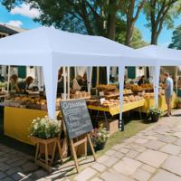 3 x 6 m Pop-up Vouwpaviljoen met Draagtas op Wielen & UV Bescherming 50+ Partytent Wit