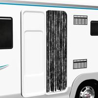 VidaXL Vliegengordijn 56x200 cm chenille antraciet