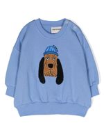 Mini Rodini sweat Bloodhound à broderies - Bleu - thumbnail